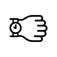 Time waits for no hand. Icon symbol illustration vector