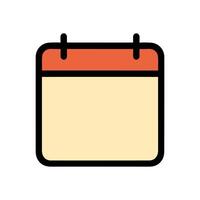 Schedule icon A simple appointment reminder. Icon symbol illustration vector