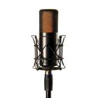 Professional Studio Microphone on Transparent Background png