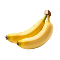 Two Ripe Bananas Isolated on Transparent Background png