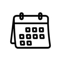 Calendar icon design with distinct squares. Icon symbol illustration vector