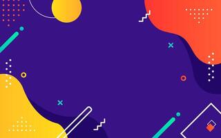 Vibrant Abstract Background with Geometric Shapes and Bold Colors for Design Projects vector