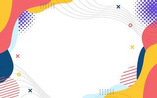 Vibrant Abstract Background with Colorful Shapes and Lines for Design Projects vector