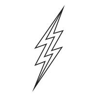 Lightning bolt icon vector