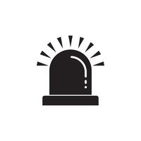 Siren Light element Icon vector