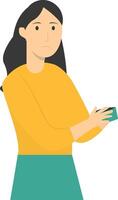 People Holding Empty Wallet. vector