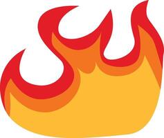 Flame Border Illustration Isolated on White Background vector