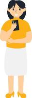 People Character with Technology Advance vector
