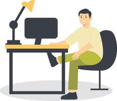 People Programmer Character. vector