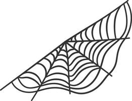 Spider Web Decorative with Flat Design. vector