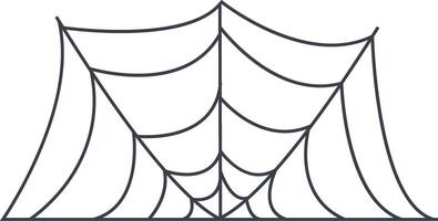 Spider Web Icon with Flat Design. Isolated on White Background. vector