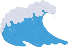 Summer Ocean Waves in Abstract Design. vector