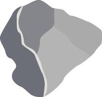 Rock Stone Illustration in Grey Color Design vector