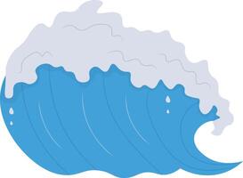 Summer Ocean Waves with Abstract Shape. vector