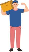Illustration of Person Labour Day, Isolated on White Background vector