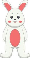 Cute Cartoon Rabbit Character vector