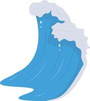 Summer Ocean Waves with Abstract Design. vector