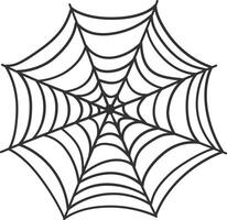 Spider Web Decorative on White Background, vector