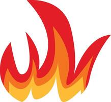 Flame Border Illustration with Cartoon Design vector