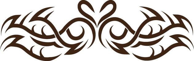Tribal Tattoo Element in Simple Design. vector