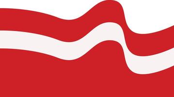 Indonesia Flag Ribbon Banner with Flat Design, Isolated on White Background vector