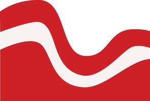Indonesia Flag Ribbon Banner in Flat Design. Isolated on White Background vector