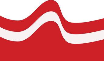 Indonesia Flag Ribbon Banner with Simple Shape. Isolated on White Background. vector
