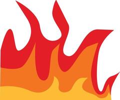 Flame Border Illustration on White Background vector