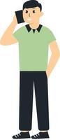 People Character with Technology Advance. Cartoon Character vector