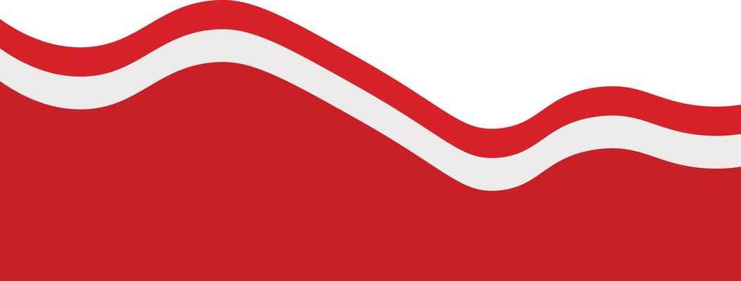 Indonesia Flag Ribbon Border on White Background,