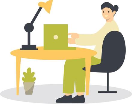 personas programador personaje. aislado en blanco antecedentes. vector