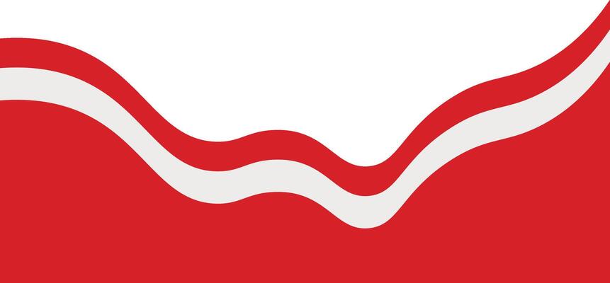 Indonesia Flag Ribbon Border in Flat Design