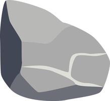 Rock Stone Illustration with Grey Color Design vector