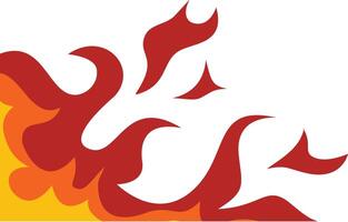 Fire Frame Border Icon in Cartoon Design. Isolated on White Background. vector