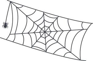Spider Web Icon in Simple Decoration vector