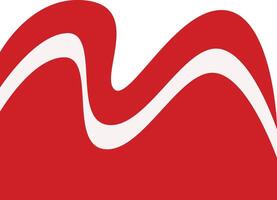 Indonesia Flag Ribbon Banner with Simple Shape, Isolated on White Background. vector