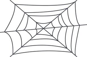 Spider Web Icon with Flat Design vector