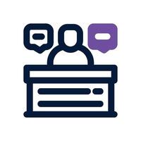 familiarize dual tone icon. Sleek and modern icon for websites and mobile apps. vector
