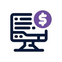 monitoring duotone icon. Sleek and modern icon for websites, mobile apps, marketing materials, and corporate design. Fully scalable and ready to use. vector