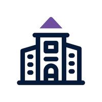 corporation dual tone icon. Sleek and modern icon for websites and mobile apps. vector