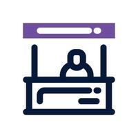 stand duotone icon. Sleek and modern icon for websites, mobile apps, marketing materials, and corporate design. Fully scalable and ready to use. vector