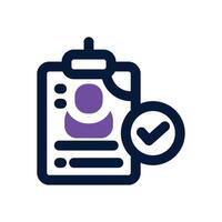access card dual tone icon. Sleek and modern icon for websites and mobile apps. vector