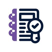 observation dual tone icon. Sleek and modern icon for websites and mobile apps. vector