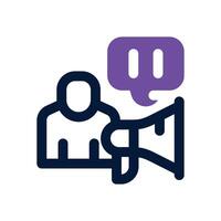 motivation duotone icon. Sleek and modern icon for websites, mobile apps, marketing materials, and corporate design. Fully scalable and ready to use. vector