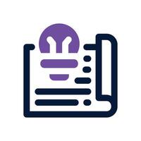 blueprint duotone icon. Sleek and modern icon for websites, mobile apps, marketing materials, and corporate design. Fully scalable and ready to use. vector