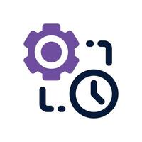time management duotone icon. Sleek and modern icon for websites, mobile apps, marketing materials, and corporate design. Fully scalable and ready to use. vector