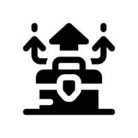 career choice glyph icon. Strong and solid icon for websites and mobile apps. vector