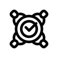 meeting line icon. Clean and minimalist icon for websites and mobile apps. vector