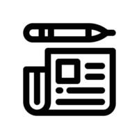journal line icon. Clean and minimalist icon for websites and mobile apps. vector