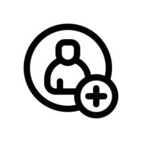 follower line icon. Clean and minimalist icon for websites and mobile apps. vector